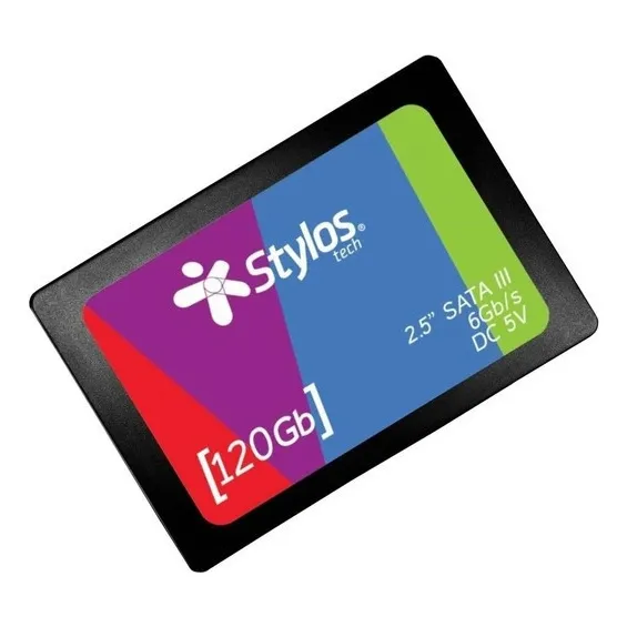 Disco Duro Solido Ssd Stylos Sata Pc Laptop 120gb Stmssd1b Color Multicolor