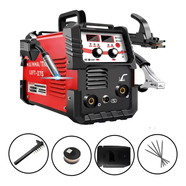 Soldadora Inverter 275a Máquina Soldar 3 En1 Kit De Inversoras Mig+tig+mma 110v/220v Igbt 60hz