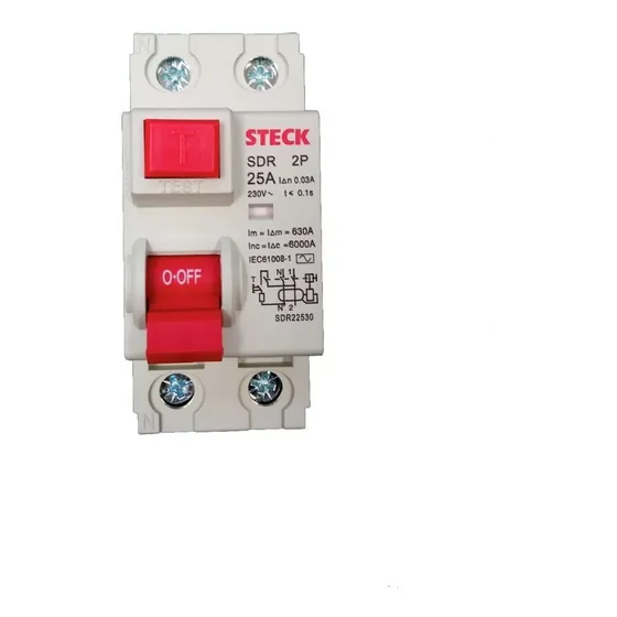 Interruptor Breaker Diferencial 30ma Bipolar Steck 25 40a