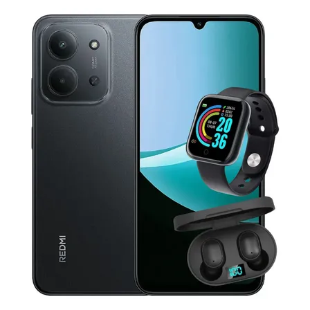 Smartphone Redmi 15c 128gb 4gram Dualsim Global + Brinde Preto