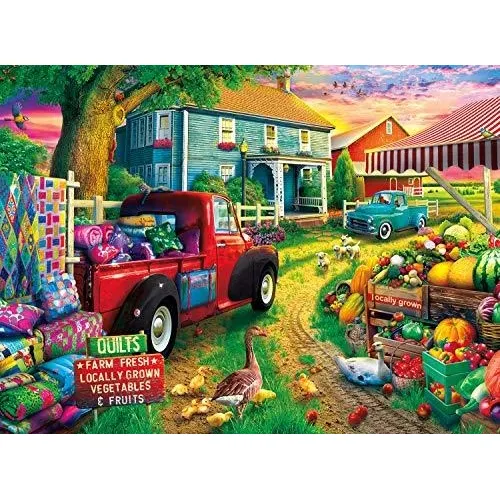 Búfalo Juegos - Quilt Granja - 1000 Pedazo Xh12i