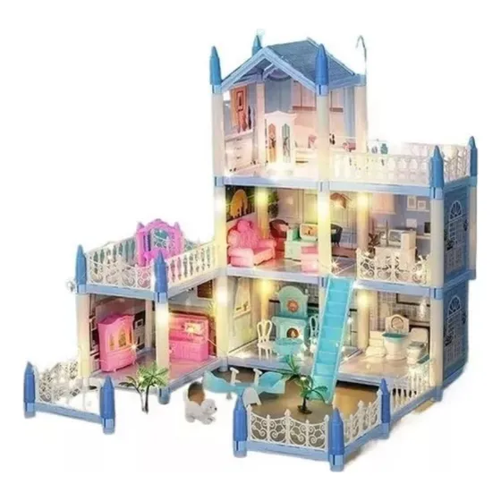 O Barbie Luminous House Park Móveis Adesivos Completos