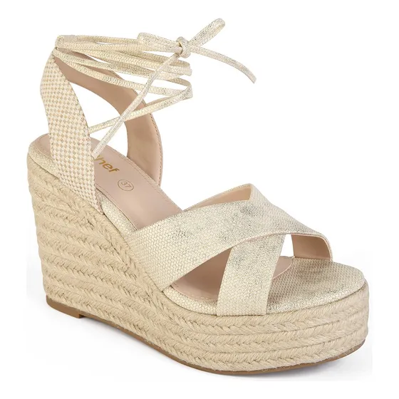 Sandalia Cuña Casual Para Mujer 8049 - Sthef