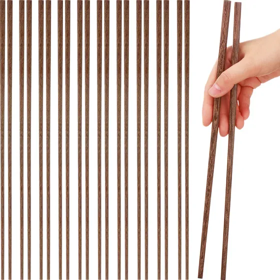 10 Par Palillo Largo Madera Para Cocinar Extra Fideo Olla