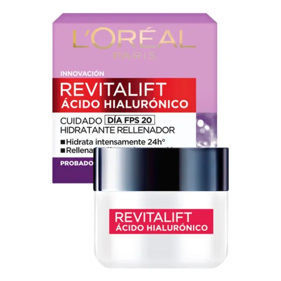 Crema L'oréal Paris Revitalift Hialurónico Día 50ml Todo Tipo De Piel Día