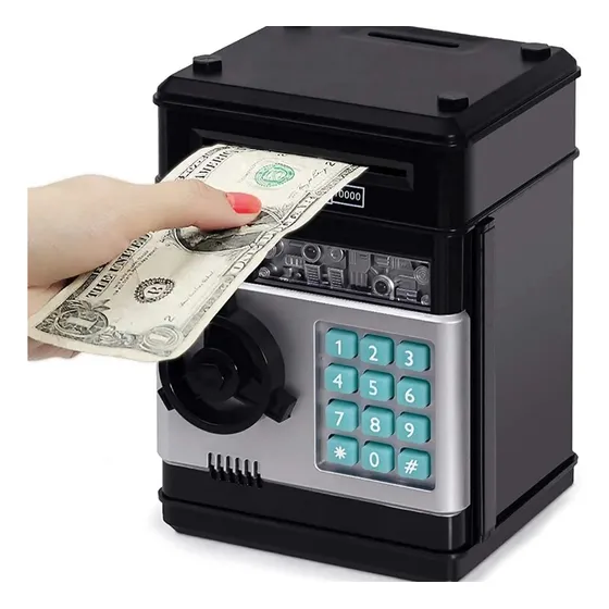  Alcancia Electrónica Roba Billetes Caja Fuerte Con Clave