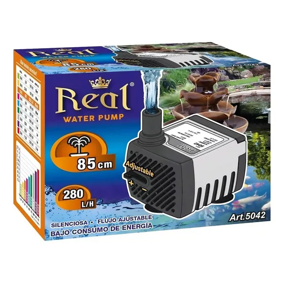 Bomba Agua Sumergible Fuente Pecera Acuario 280l/h 85cm 5042