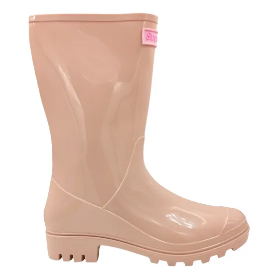 Botas Para Lluvia Antiderrapante Mujer Colores Jelly Oferta