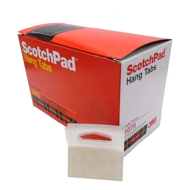 3m 14331 Hang Tabs Perchas Adhesivas 5x5cm X500