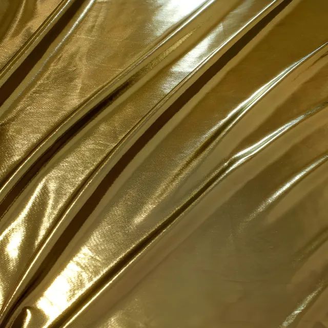 5 Metros Tecido Com Brilho Metalizado Lamê Dourado
