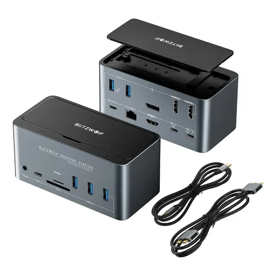 Hub Dock Blitzwolf Bwth13 Usb-c Thunderbolt 18 Em 1 Mac Dell