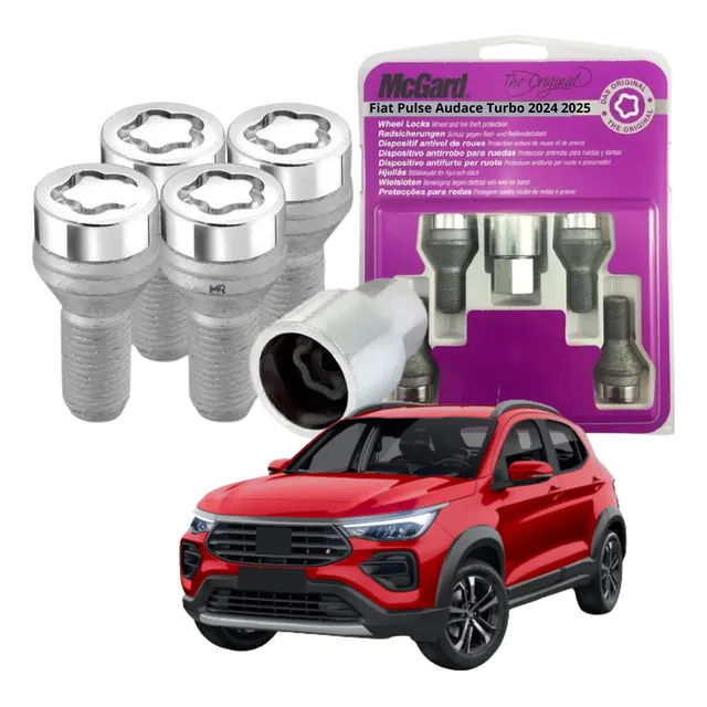 Parafuso Antifurto Roda Fiat Pulse Audace Turbo 2024 2025