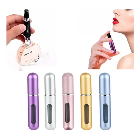 Perfumero Recargable De Viaje 5 Pack Kit De Botellas