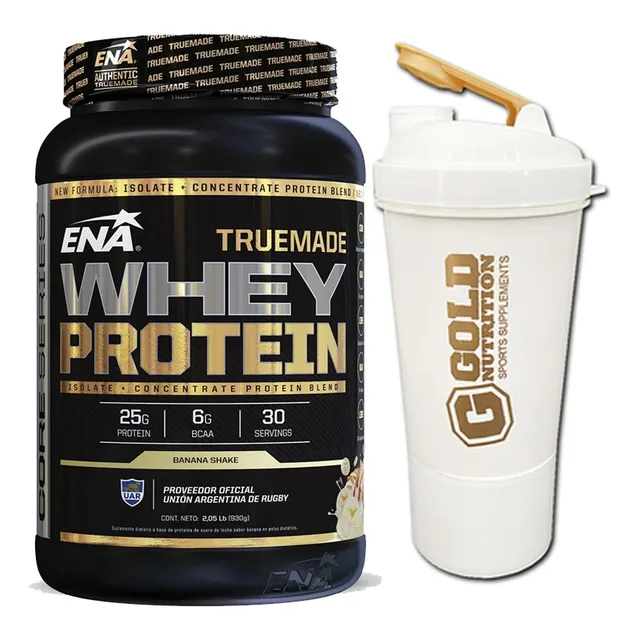 True Made Whey Protein 1kg Ena+vaso 2 En 1 Shaker Generation