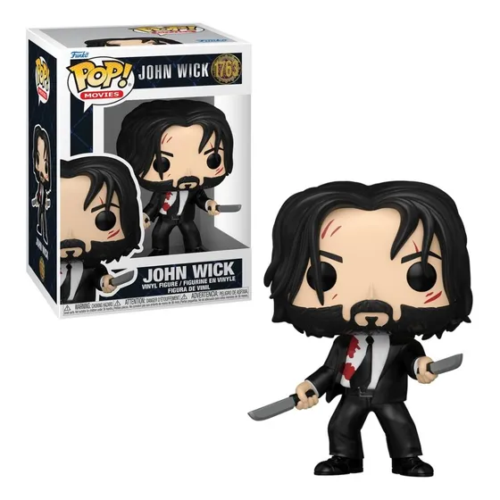 Boneco Funko Pop! John Wick - John Wick Com Duas Facas