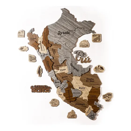 Puzzle 3d Mapa Peru Xg