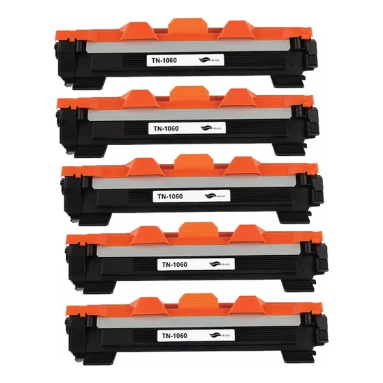 Kit 5 Toner Para Brother Laser Tn1060 Hl-1110 Hl-1200 1212..