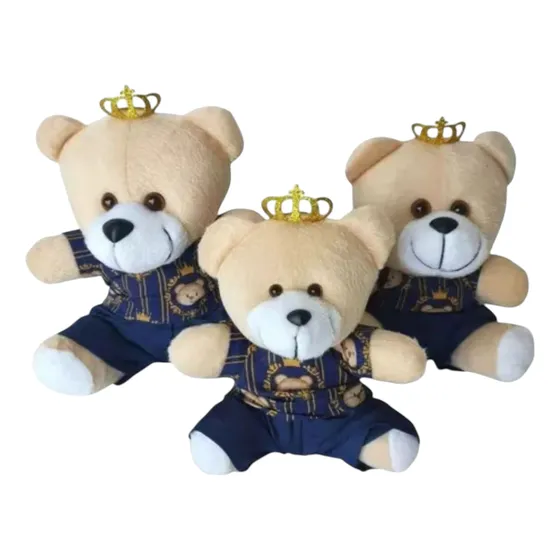 Kit Urso Ursinho Para Nicho Pelúcia Príncipe Realeza