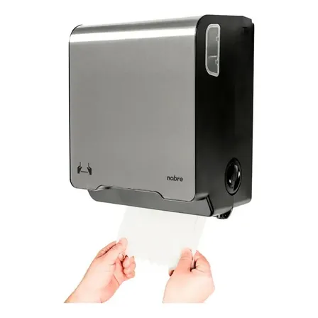 Dispenser Autocortante Para Papel Toalha Bobina Inox Nobre Inox