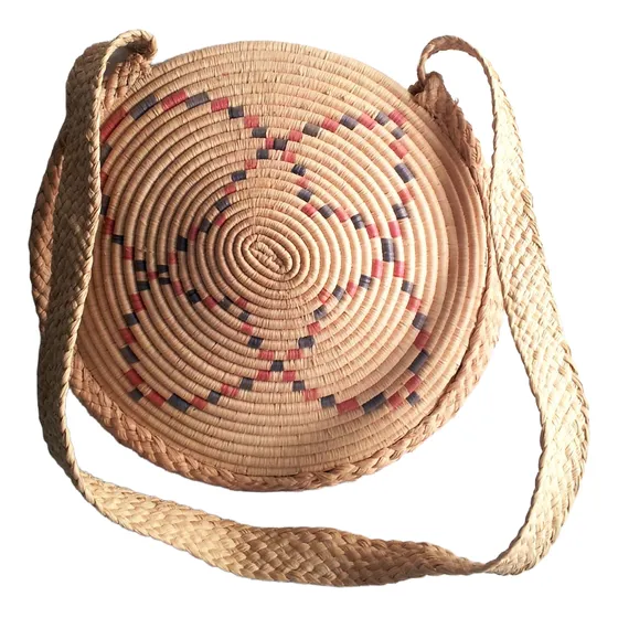 Cartera  Warao - Elaborada En Rafia-  Artesania - Nueva
