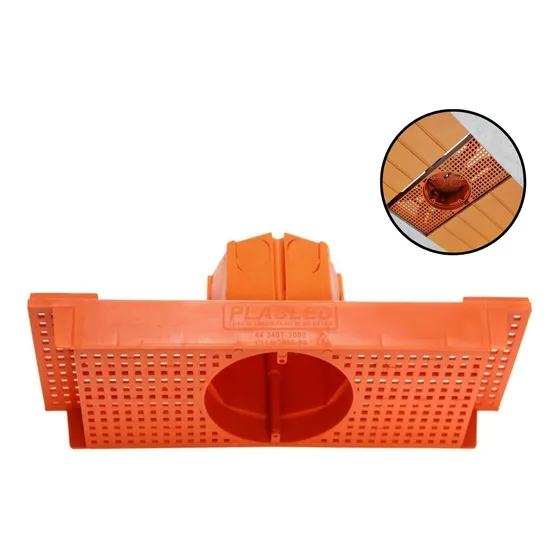 Kit 10 Caixa Luz Suporte P/ Laje Octogonal 27, 30cm Plasled