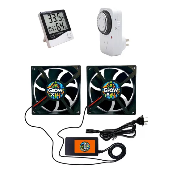Kit Ventilación Cultivo Indoor 2 Cooler 12x12 2,5mt Completo