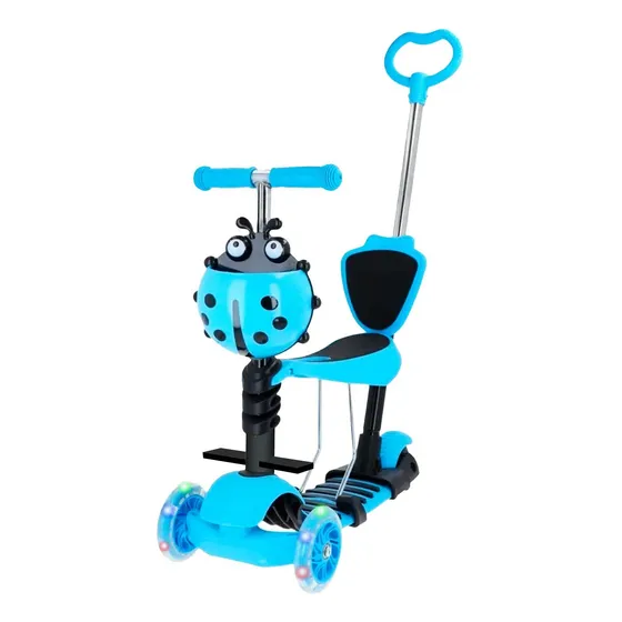 Scooter Monopatín 5 En 1 Y Ruedas Con Luces