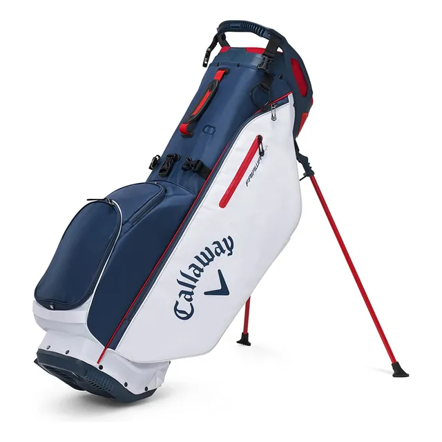 Bolsa Soporte Doble Correa Color Azul Marino Blanco Rojo
