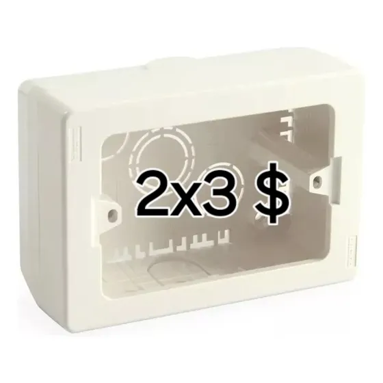 Cajetin Plástico 4x2 Superficial Faceplate Wall Plate Redes