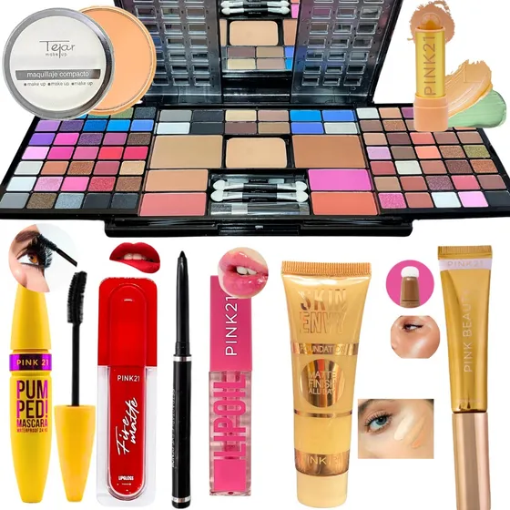 Set Maquillaje Completo Para Regalar Dia Madres Mamá