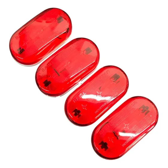 Kit X 4 Faro De Posicion Universal Rojo Baiml