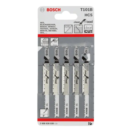 Hoja Para Sierra Caladora 5un T101b Bosch-mimbral