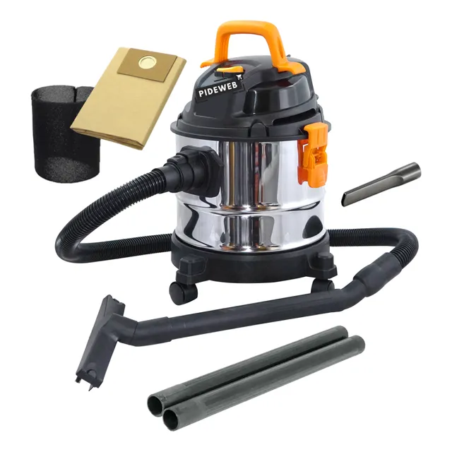 Aspiradora Sopladora Industrial Acero 15l Polvo Agua Auto