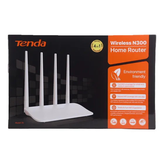 Router Wifi Tenda F6 4 Antenas 300 Mbps