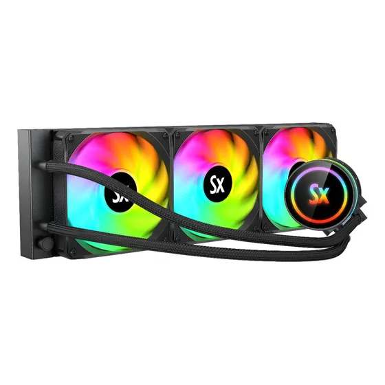 Refrigeracion Liquida Solarmax Wc-b360 Argb Negro 360mm Cpu