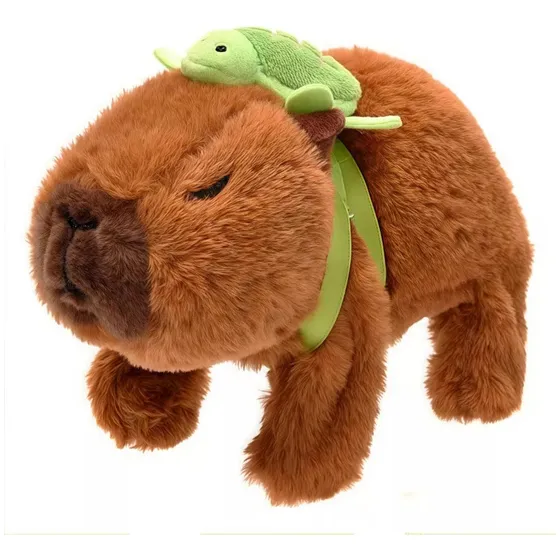 Para Capibara De Peluche Eléctrico Que Camina Con Una
