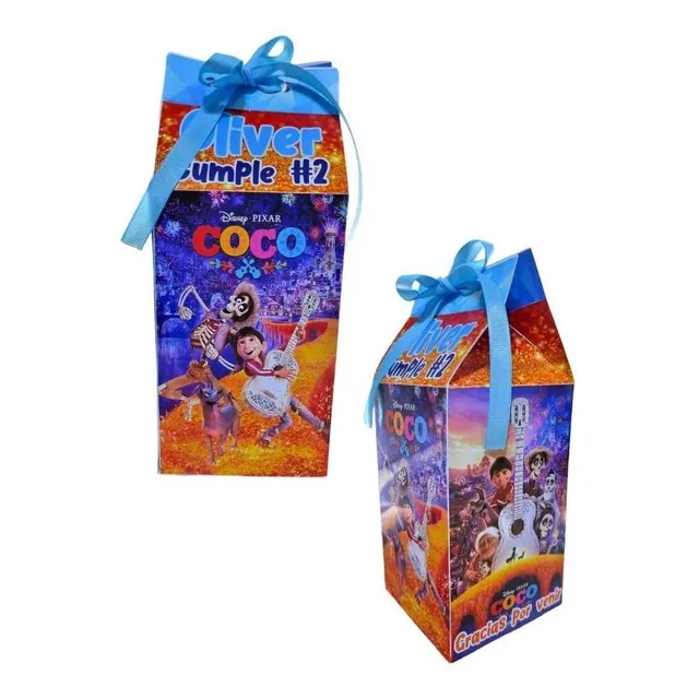 Cajas Dulceras/para Dulces Personalizadas Coco 6 Unidades 