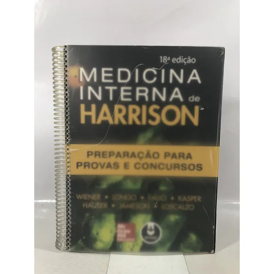 Livro Medicina Interna De Harrison: Preparação Para Provas E Concursos - Vários Autores - Editora Amgh - 18a Edição - 2014 S251