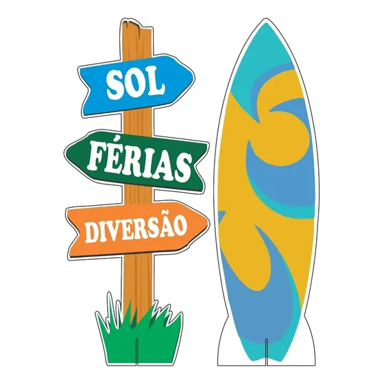 Kit Display De Chão Festa Infantil Praia