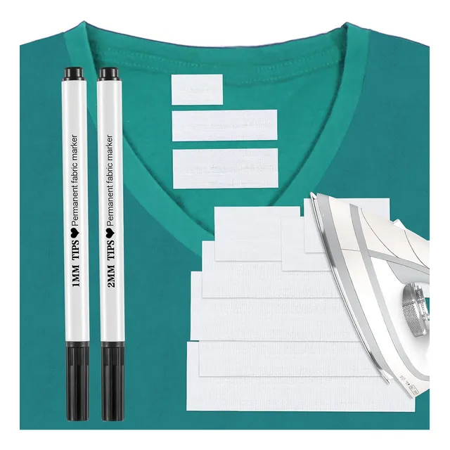 Etiquetas De Ropa Termoadhesivas Precortadas Y 2 Marcad...