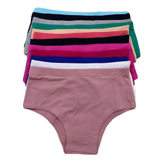 Pack 12 Calzones Tiro Alto Algodón Nuevo  Peruano 
