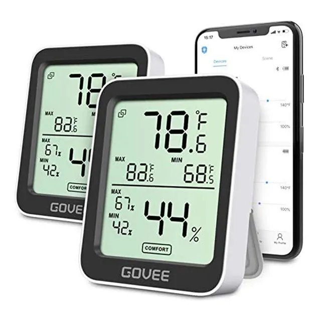 Termometros E Higrometros Govee, Pack De 2 Unidades