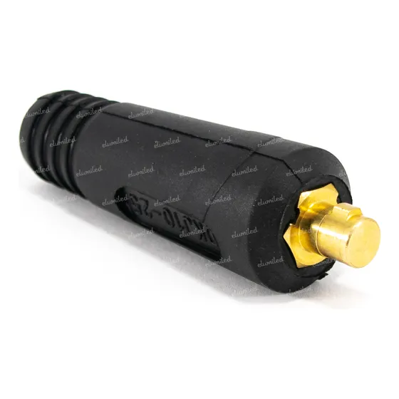 Conector Macho Para Soldadora 9mm 200a Para Luqstoff Esab