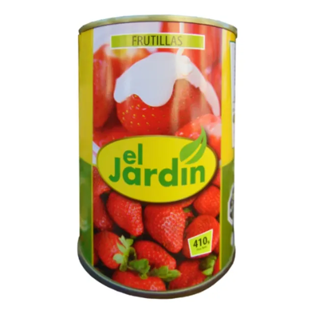 Frutillas En Conserva El Jardin 410 Gr X 10 Unid