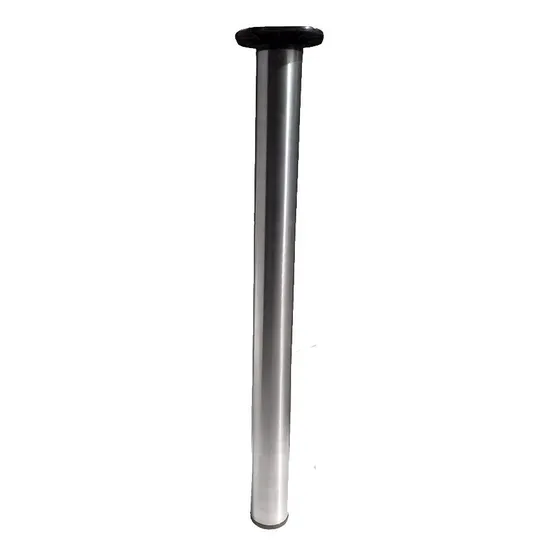 Pata Bari De Acero Cromado De 71 Cm X 7,6 Cm Para Meson