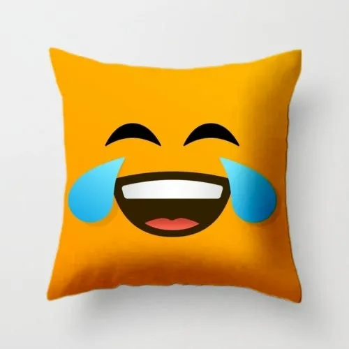 Capa De Almofada Personalizada Decoração Emojis45x45