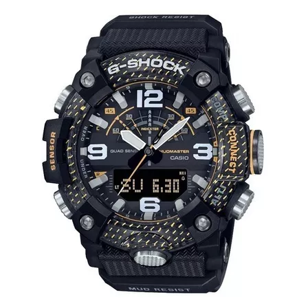 Reloj Casio G-shock Mudmaster Gg-b100y-1a Hombre Ts Color de la correa Negro Color del bisel Negro Color del fondo Negro