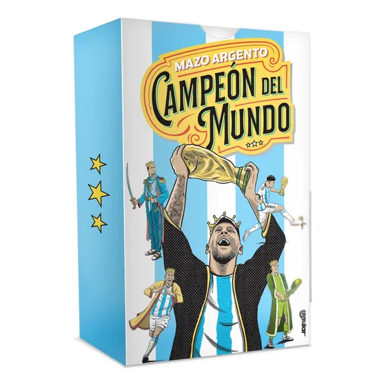 Mazo Argento Campeon Del Mundo Juego Cartas Naipes Poppular