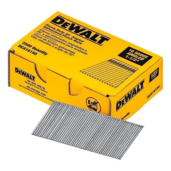 Caja de 2500 clavos reforzados 1-1/2" 16GA DEWALT DCA16150