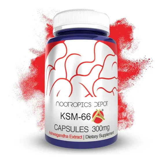 Suplemento Nootropics Depot Ksm-66 Ashwagandha 300mg 90 Cap